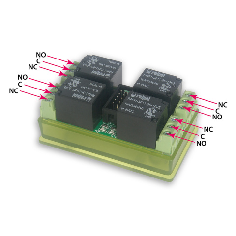 Universal relay board 4x10A Universal relay board 4x10A