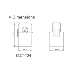 ESCT-T24 250A/5A sensor