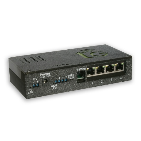 SWPE04PV01 - 4-portowy switch PoE z pracą z PV i akumulatora
